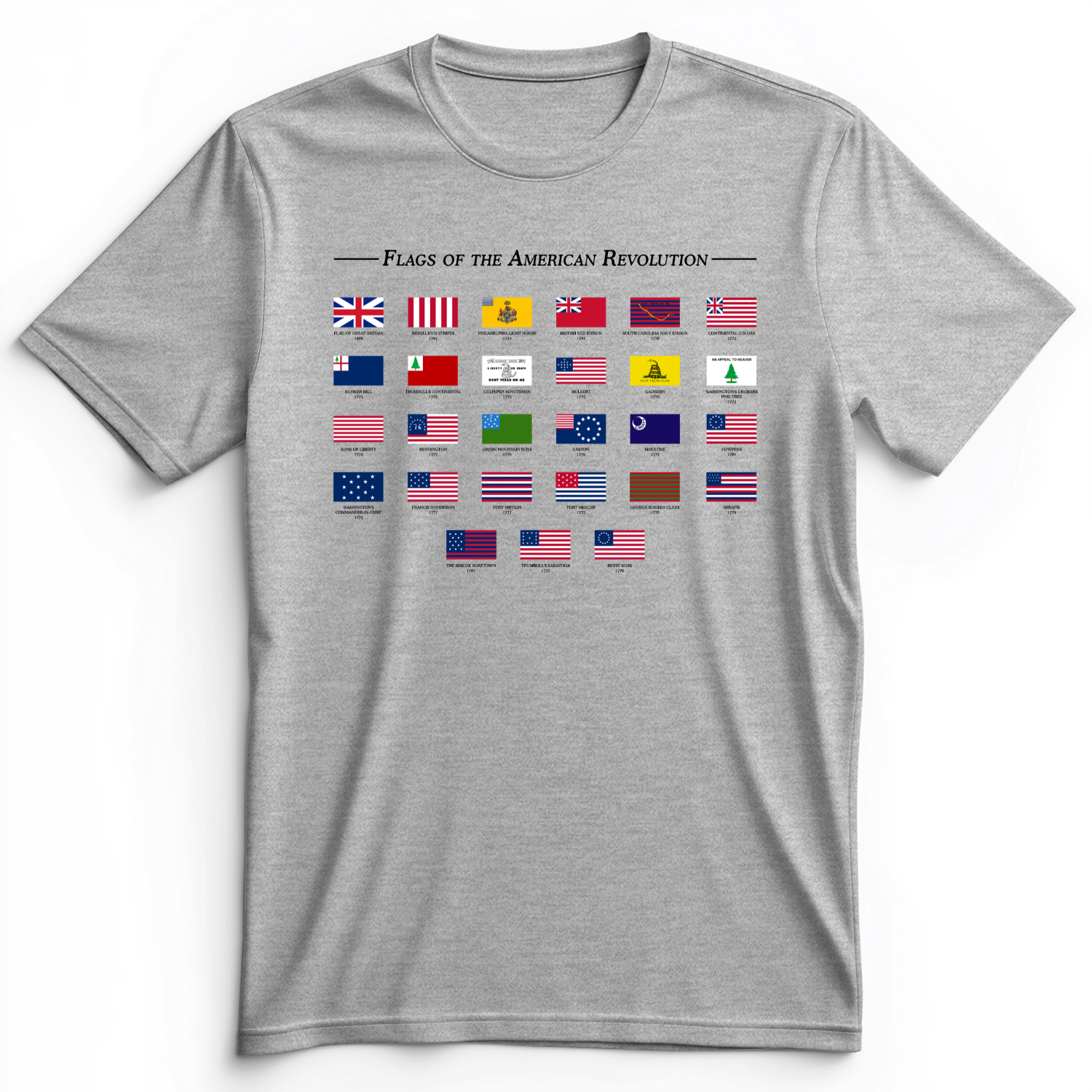 Flags Of The Revolution Premium Tee Athletic Heather / S