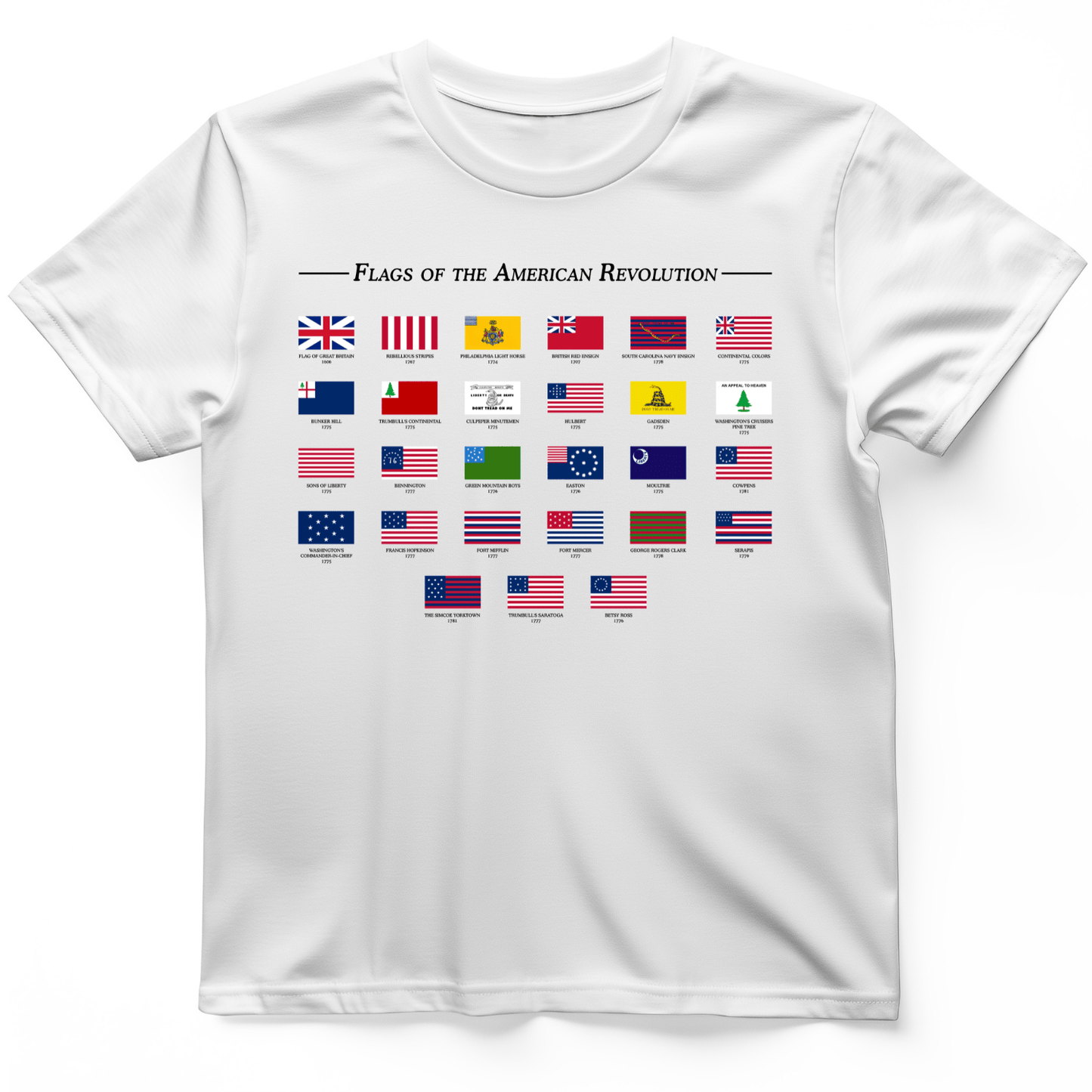 Flags Of The Revolution T-Shirt White / S