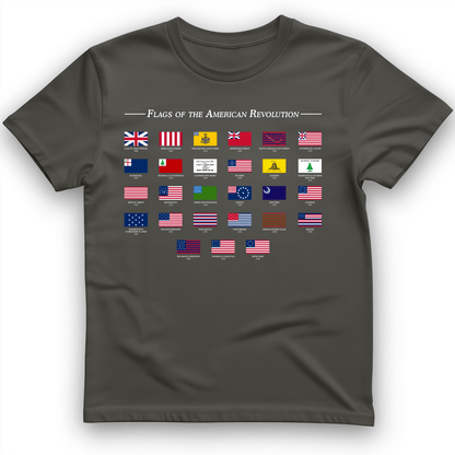 Flags Of The Revolution T-Shirt Charcoal / S