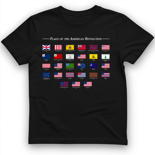 Flags Of The Revolution T-Shirt Black / S