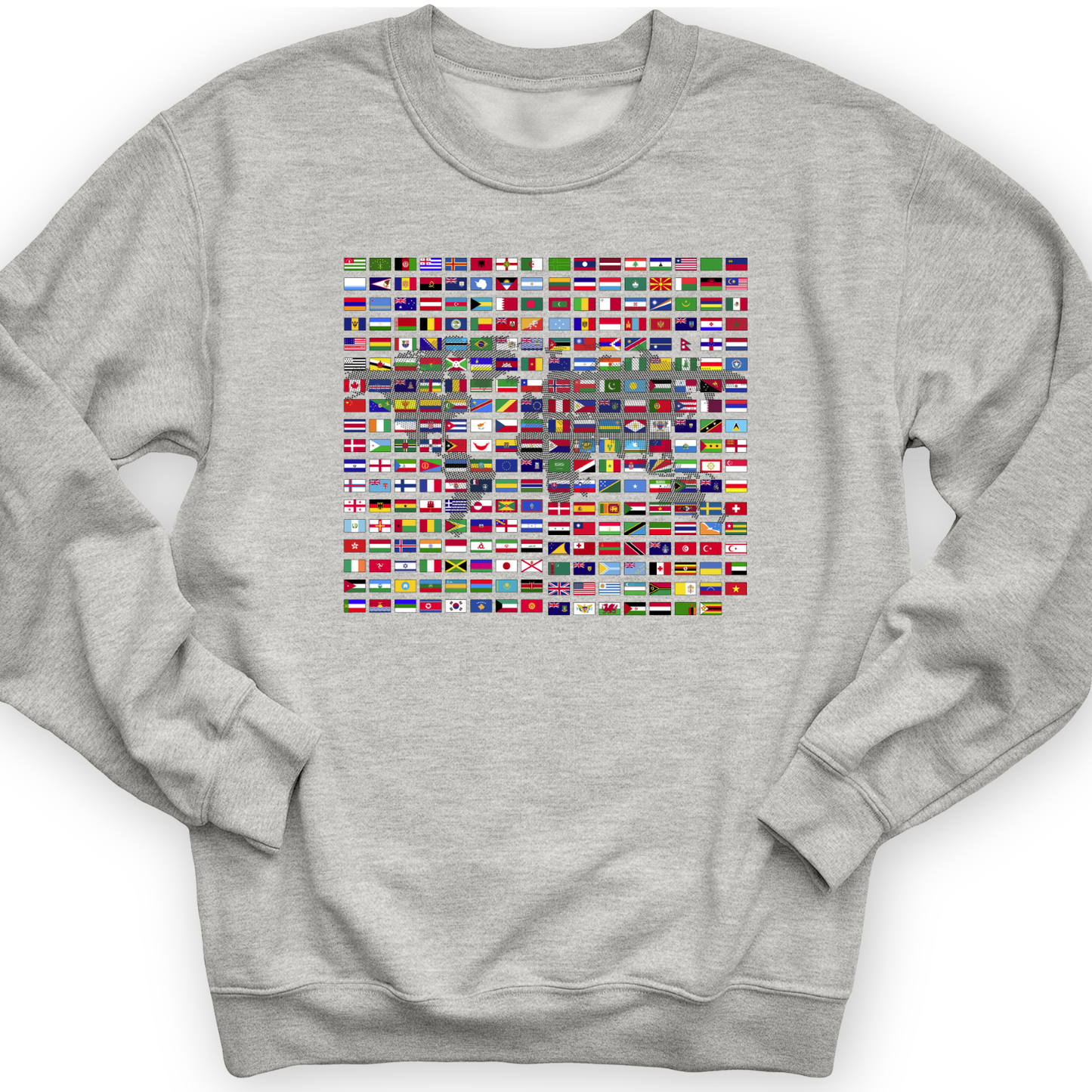 Flags of the World Crewneck Sport Grey / S