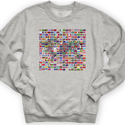 Flags of the World Crewneck Sport Grey / S