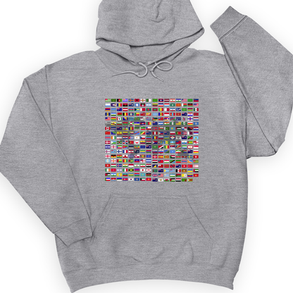 Flags of the World Hoodie Sport Grey / S
