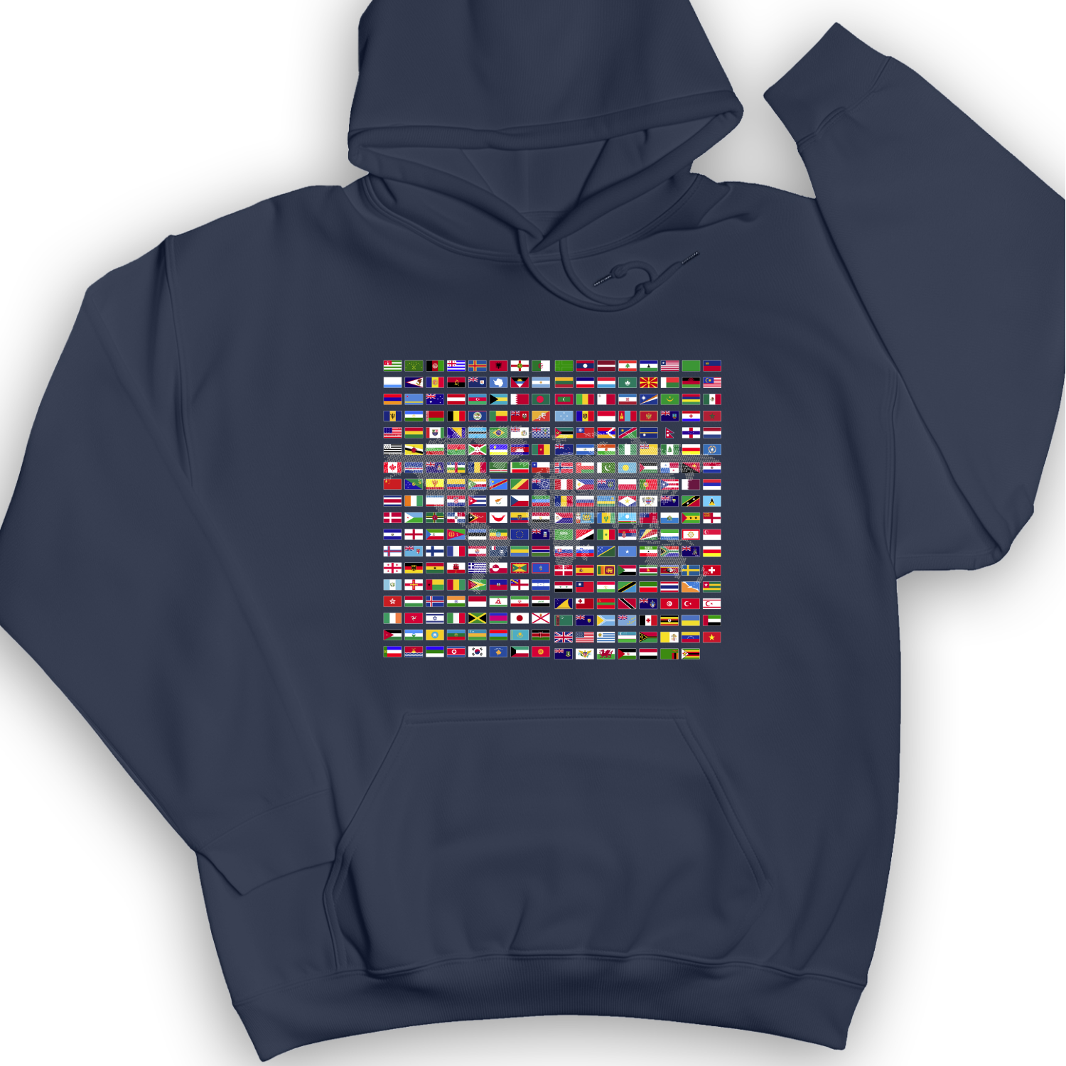 Flags of the World Hoodie Navy / S