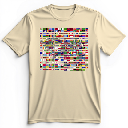 Flags of the World Premium Tee Natural / S