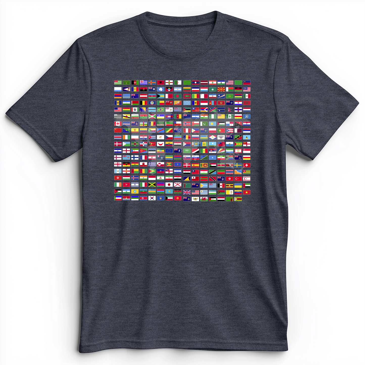 Flags of the World Premium Tee Heather Navy / S