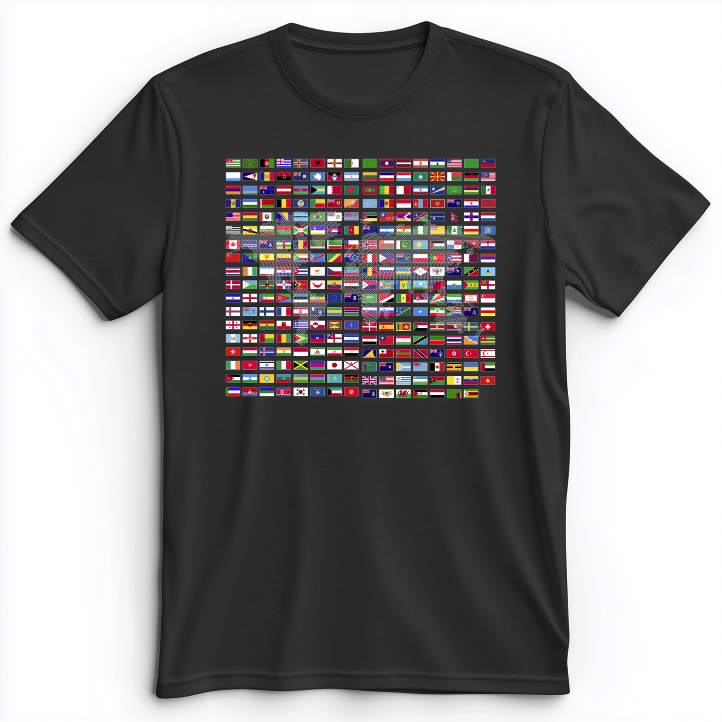 Flags of the World Premium Tee Dark Grey Heather / S