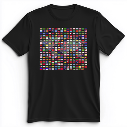 Flags of the World Premium Tee Black / S
