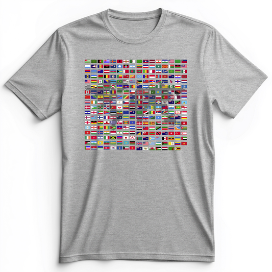 Flags of the World Premium Tee Athletic Heather / S