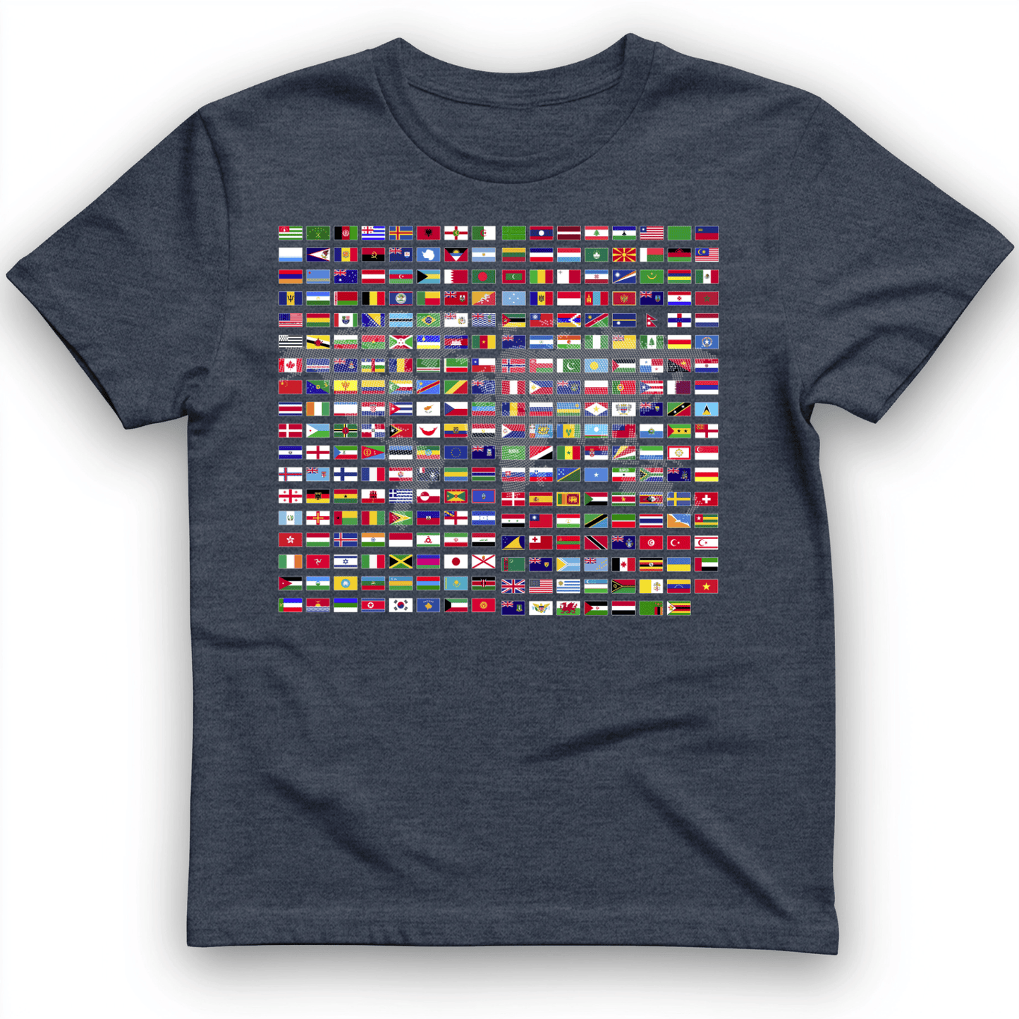 Flags of the World T-Shirt Heather Navy / S