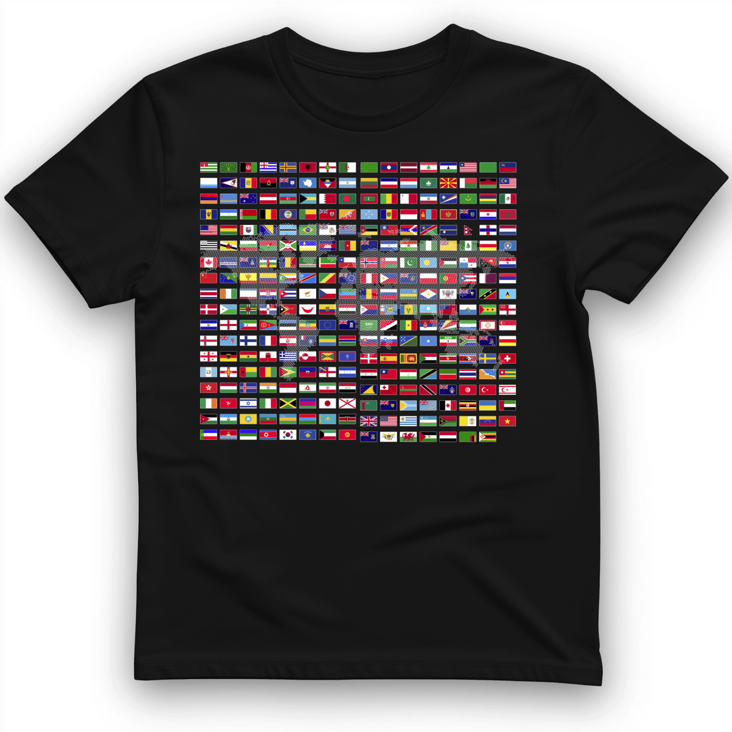 Flags of the World T-Shirt Black / S