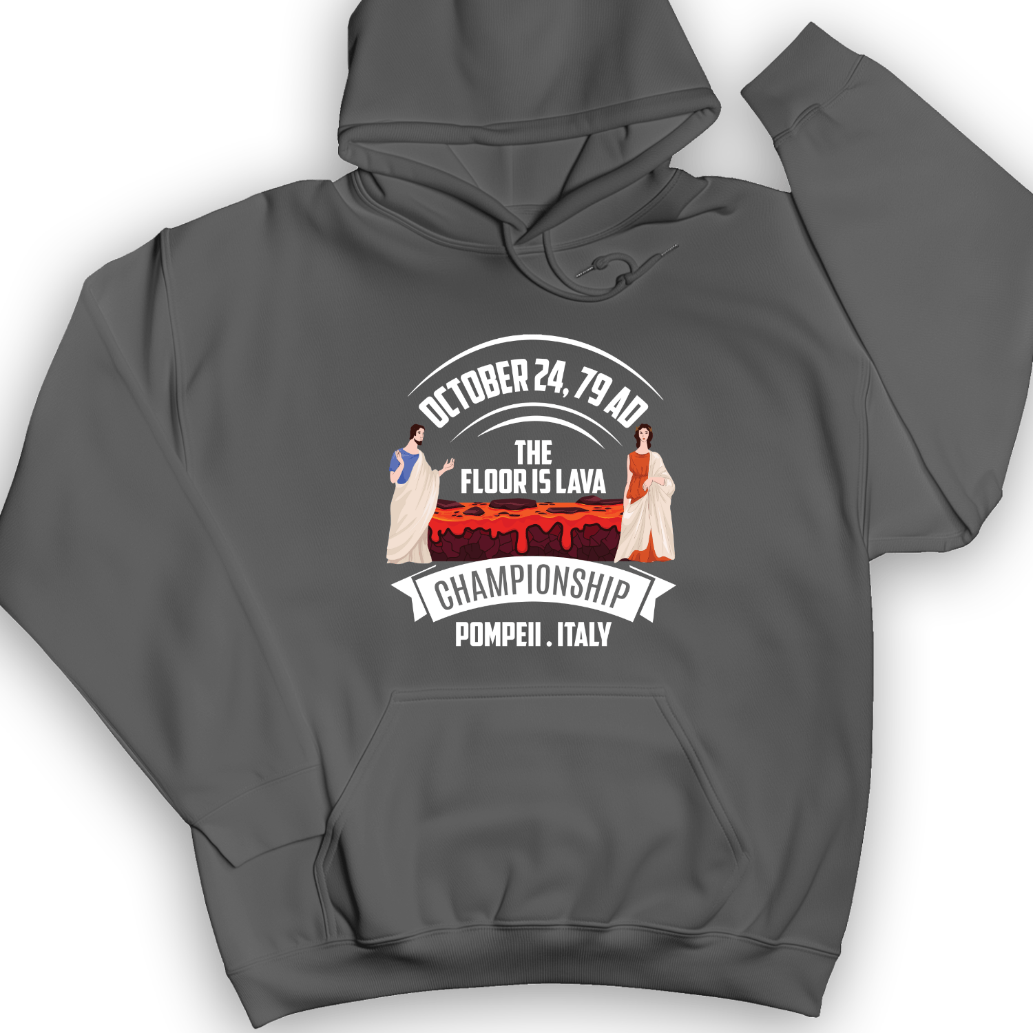 Floor Is Lava Hoodie Charcoal / S