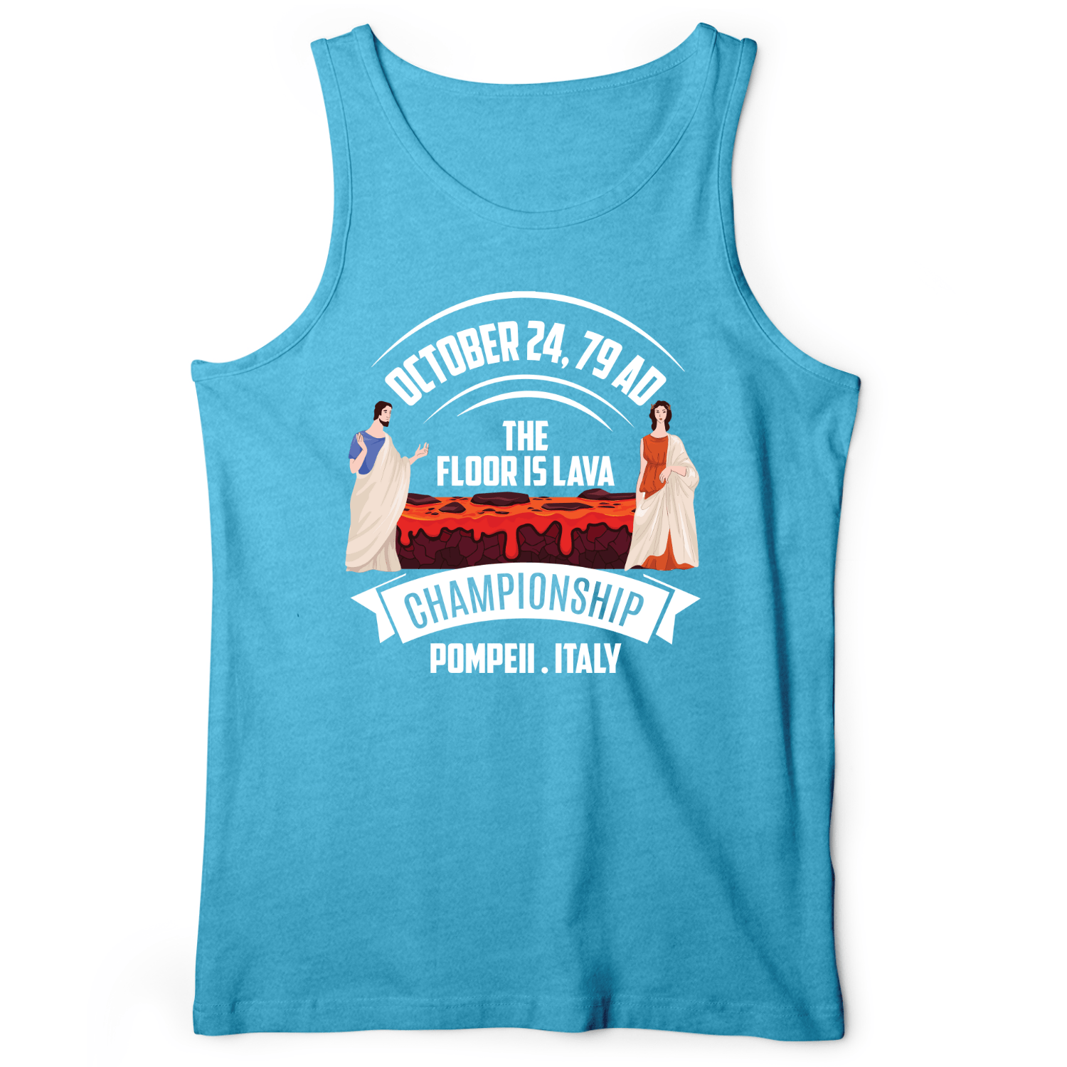 Floor Is Lava Tank Aqua TriBlend / XS