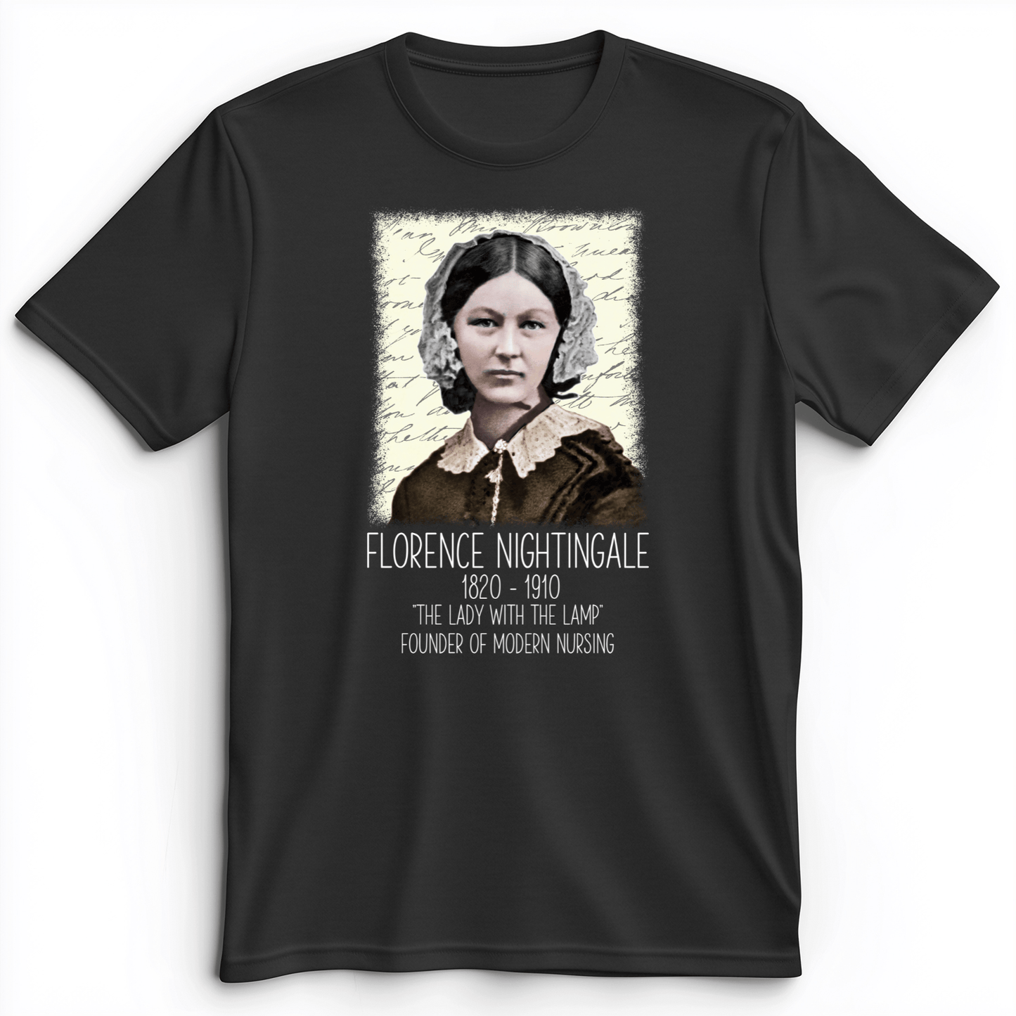Florence Nightingale Premium Tee Dark Grey Heather / S