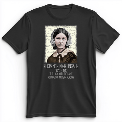 Florence Nightingale Premium Tee Dark Grey Heather / S