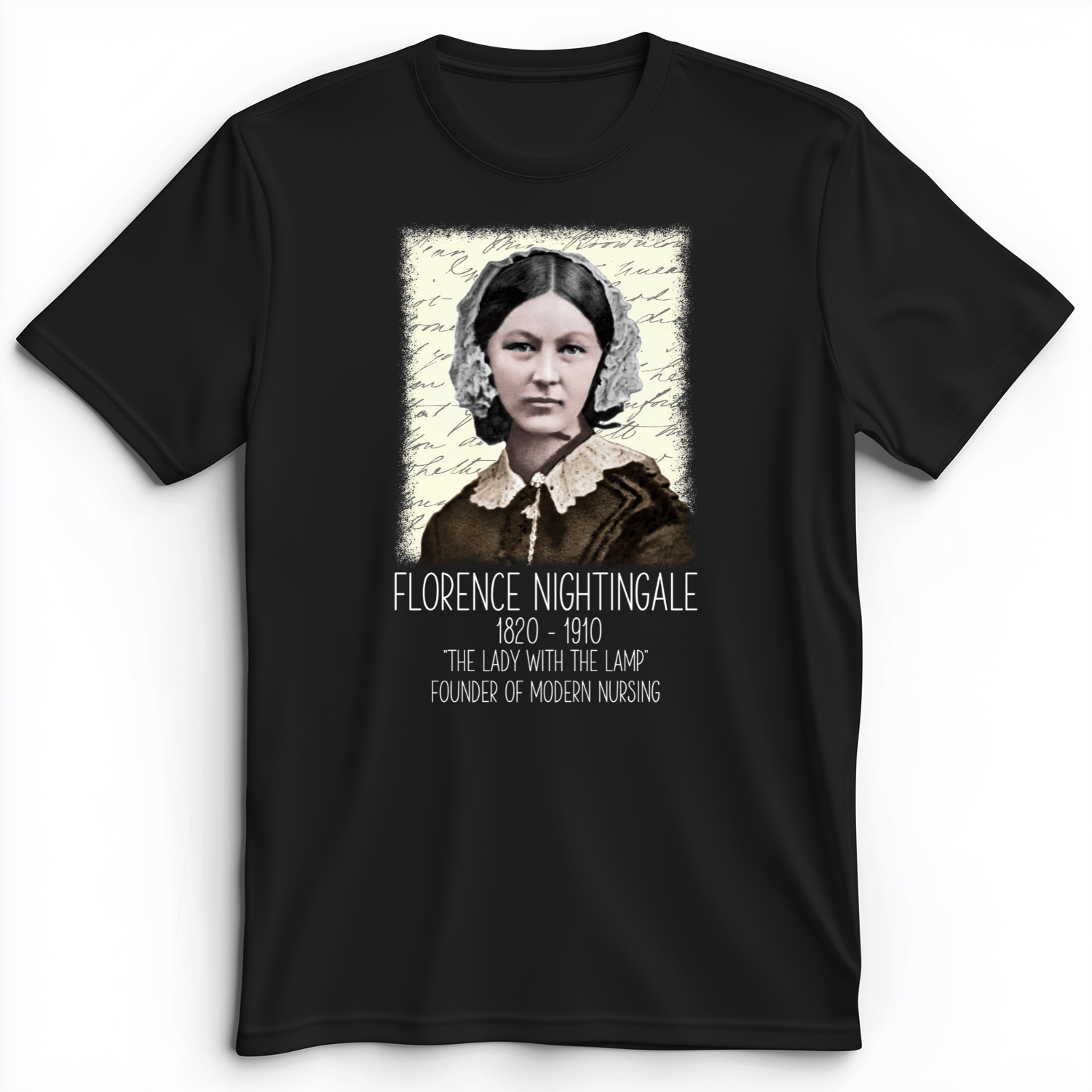 Florence Nightingale Premium Tee Black / S