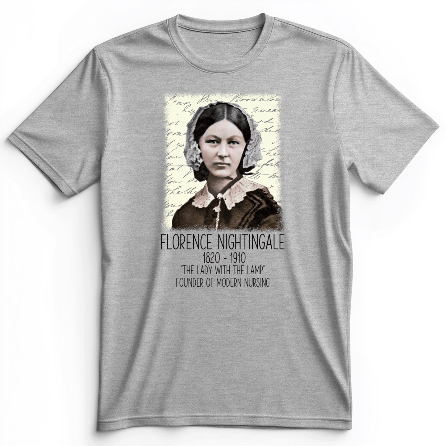 Florence Nightingale Premium Tee Athletic Heather / S