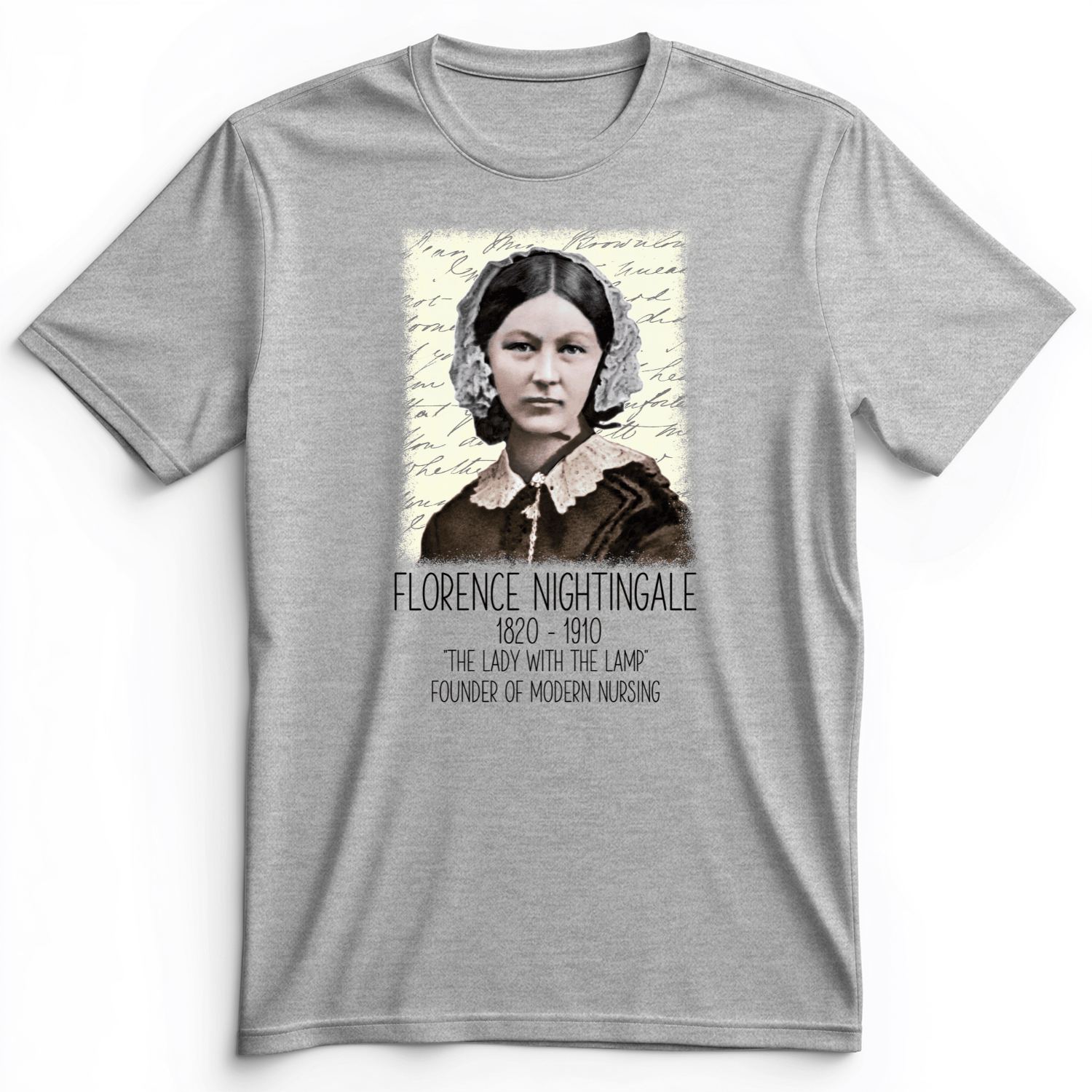 Florence Nightingale Premium Tee Athletic Heather / S