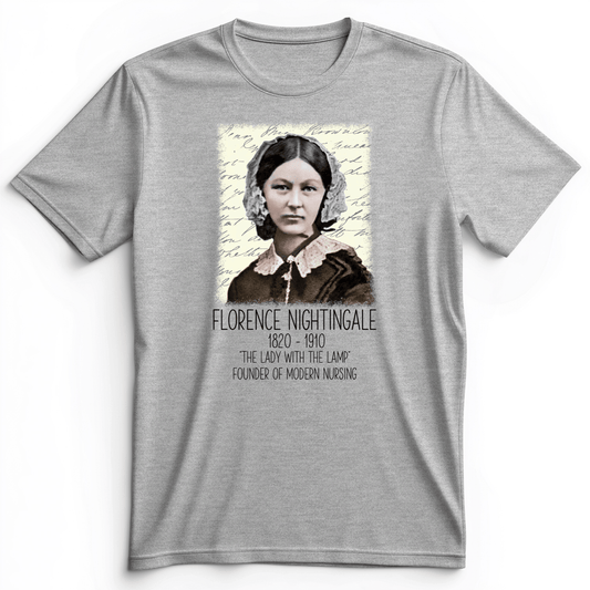 Florence Nightingale Premium Tee Athletic Heather / S