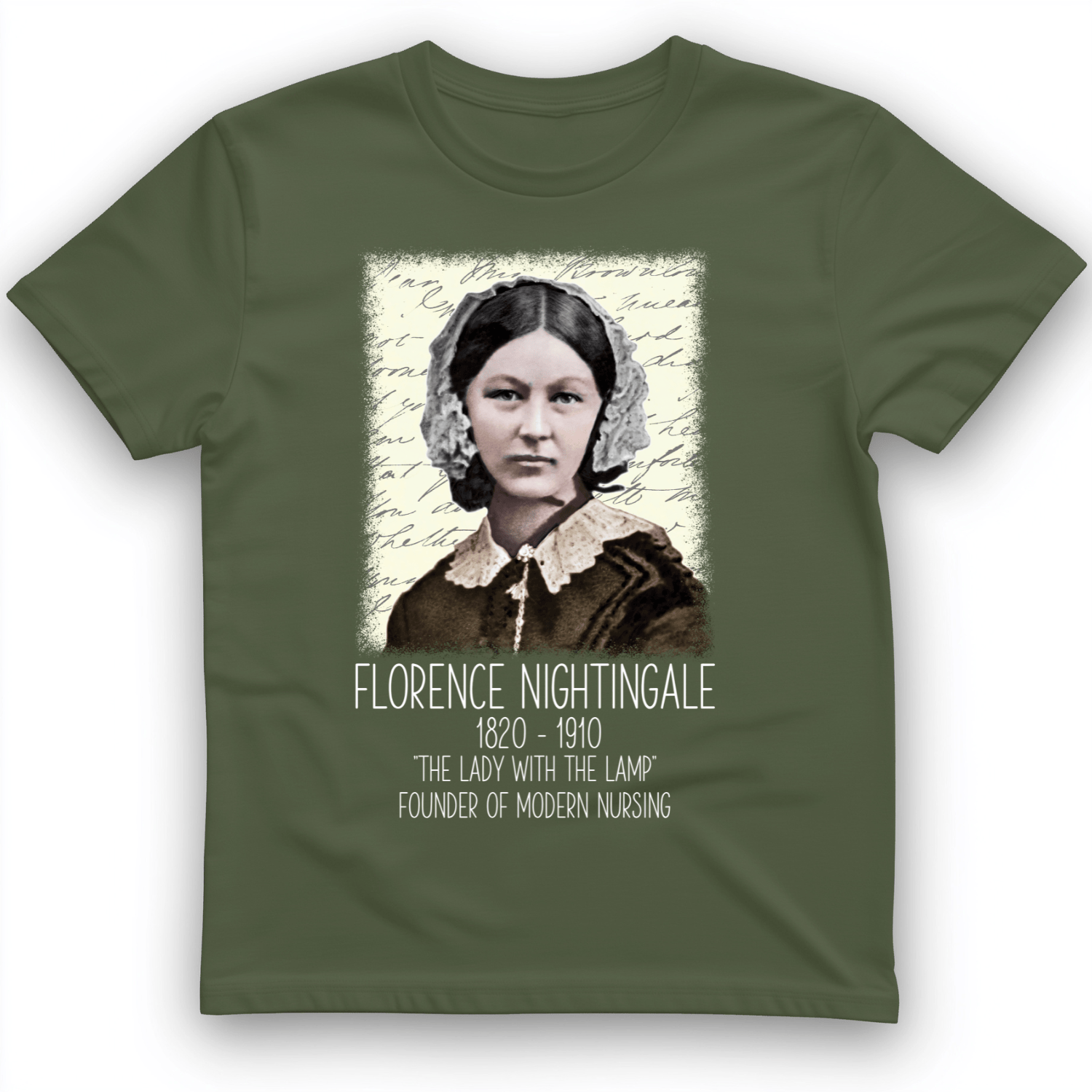 Florence Nightingale T-Shirt Military Green / S