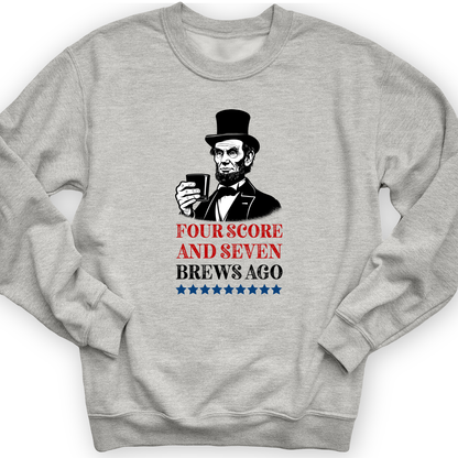 Four Score and Seven Brews Ago Crewneck Sport Grey / S