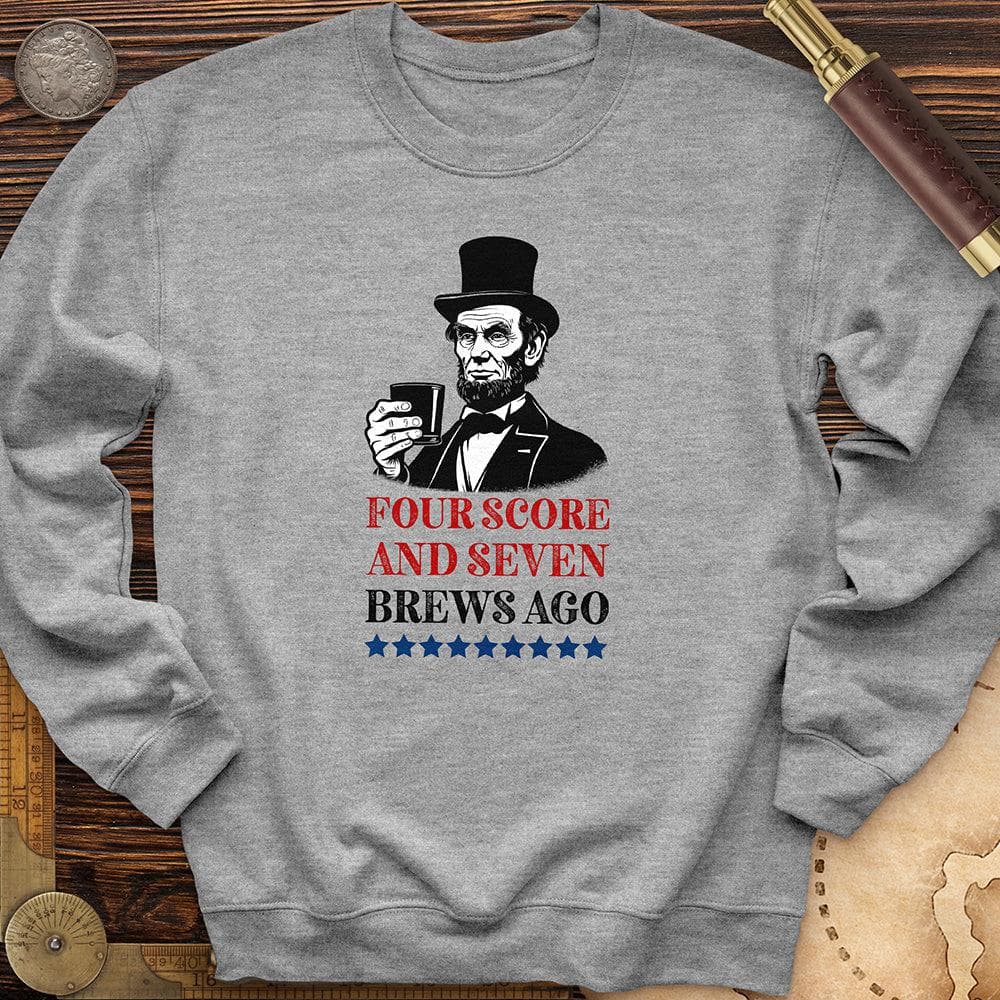 Four Score and Seven Brews Ago Crewneck Sport Grey / S