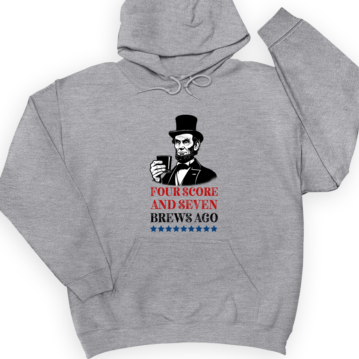 Four Score and Seven Brews Ago Hoodie Sport Grey / S