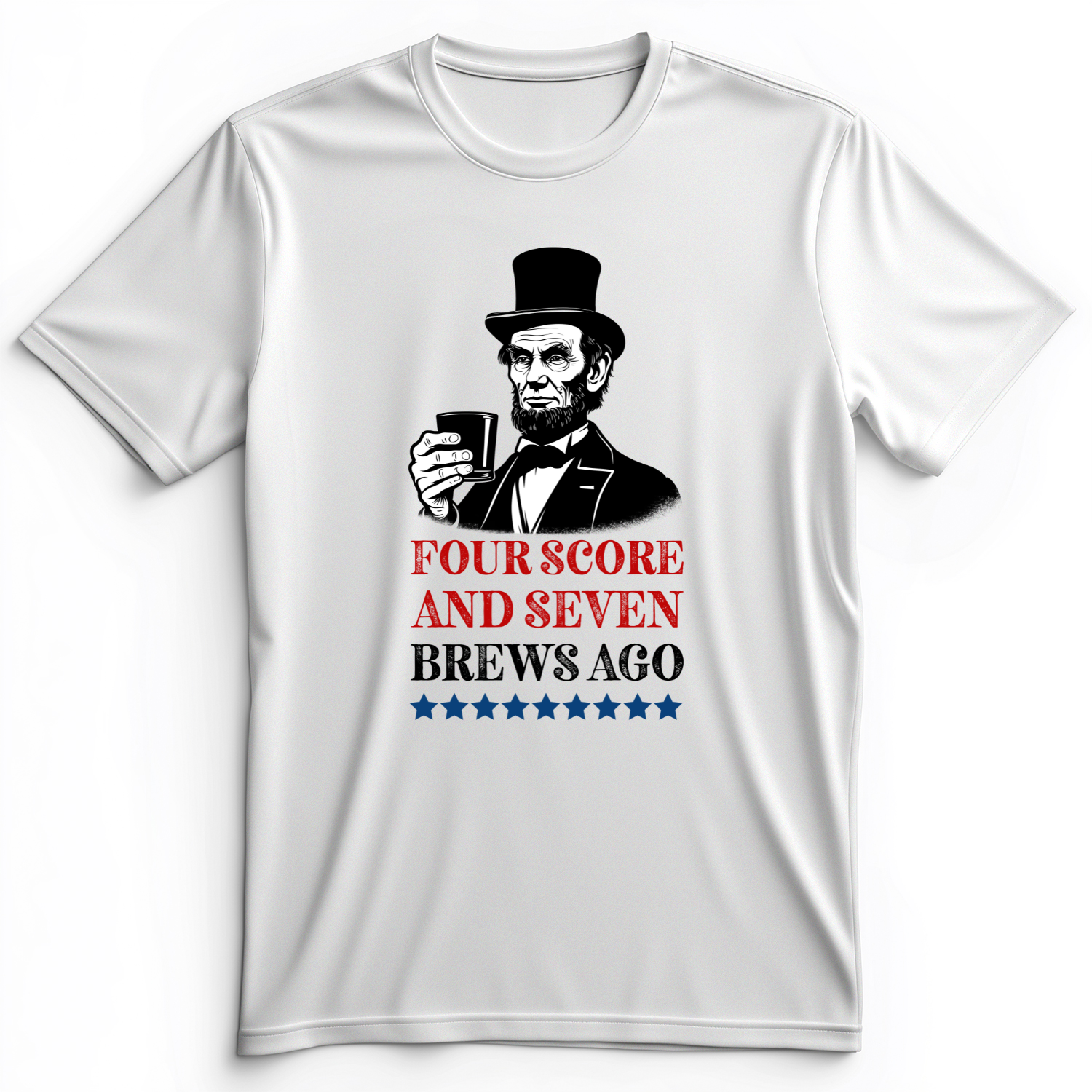 Four Score and Seven Brews Ago Premium Tee White / S