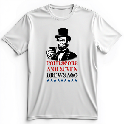 Four Score and Seven Brews Ago Premium Tee White / S