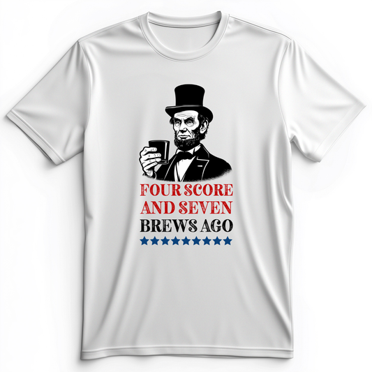 Four Score and Seven Brews Ago Premium Tee White / S