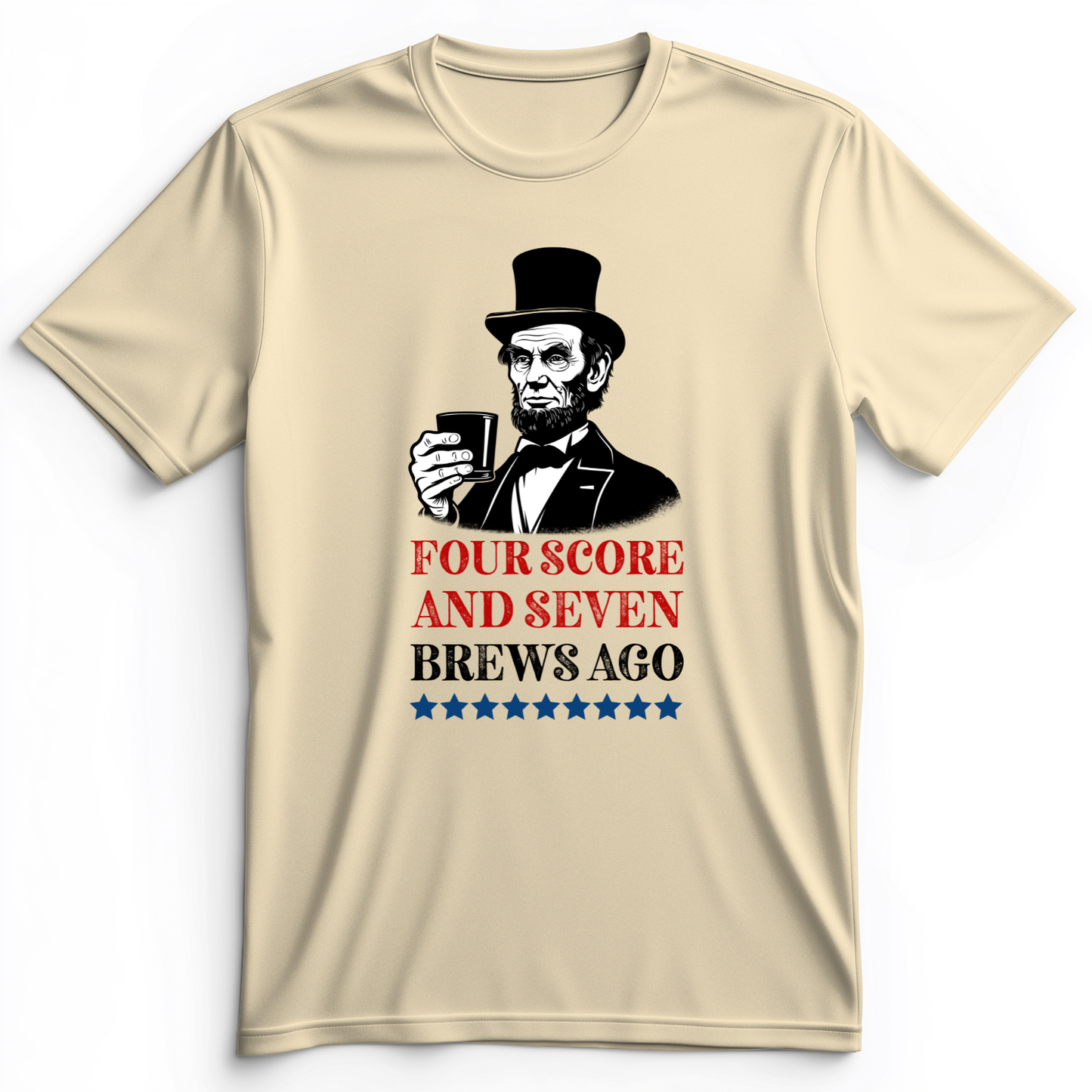 Four Score and Seven Brews Ago Premium Tee Natural / S