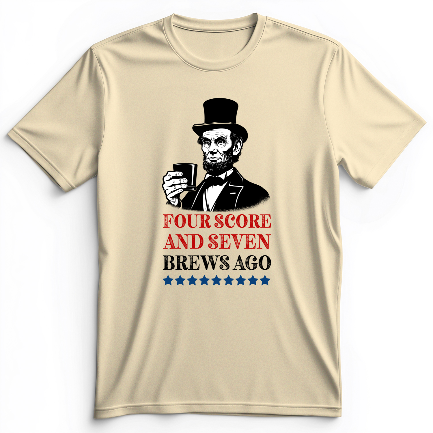 Four Score and Seven Brews Ago Premium Tee Natural / S