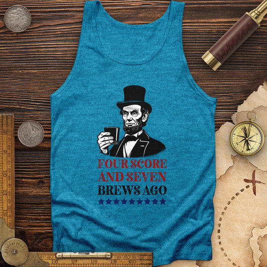 Four Score and Seven Brews Ago Tank Aqua TriBlend / XS