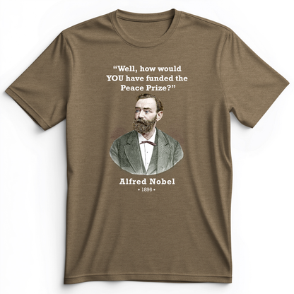Funding Nobel Prize Premium Tee Heather Olive / S