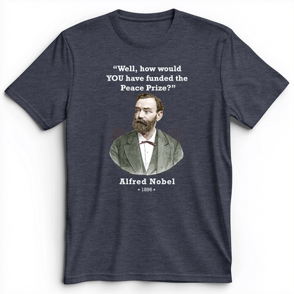 Funding Nobel Prize Premium Tee Heather Navy / S