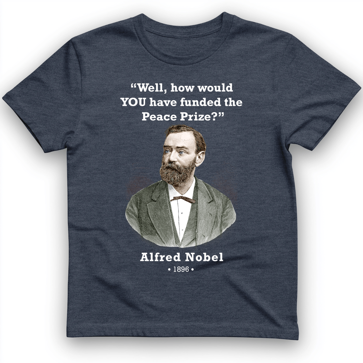 Funding Nobel Prize T-Shirt Heather Navy / S