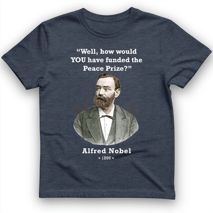 Funding Nobel Prize T-Shirt Heather Navy / S