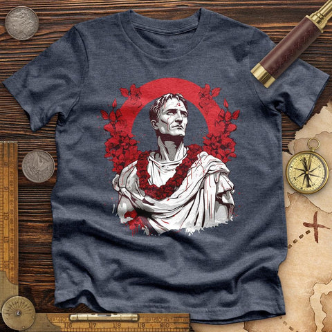 Gaius Julius Caesar High Quality Tee Heather Navy / S