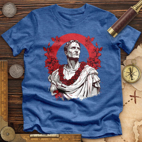 Gaius Julius Caesar High Quality Tee Heather True Royal / S