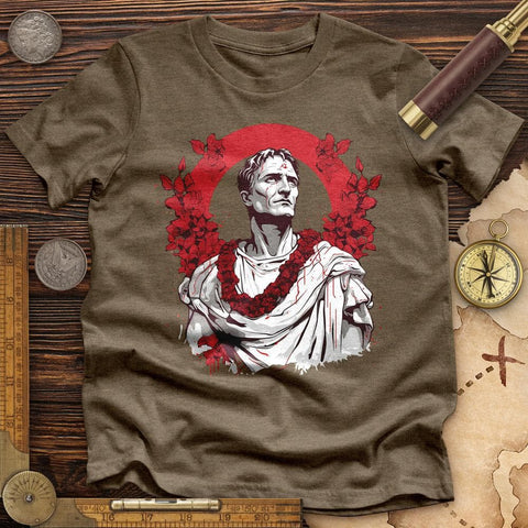 Gaius Julius Caesar High Quality Tee Heather Olive / S