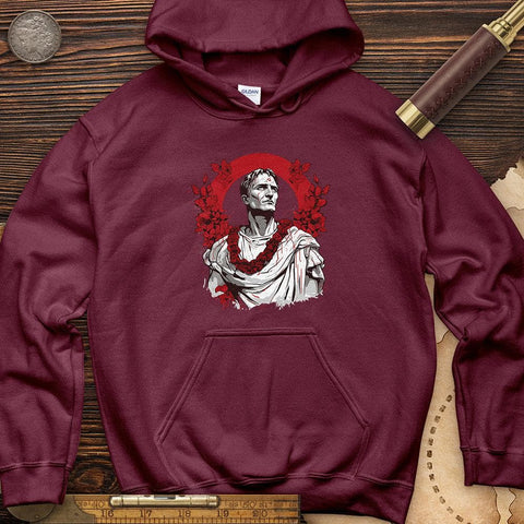 Gaius Julius Caesar Hoodie Maroon / S