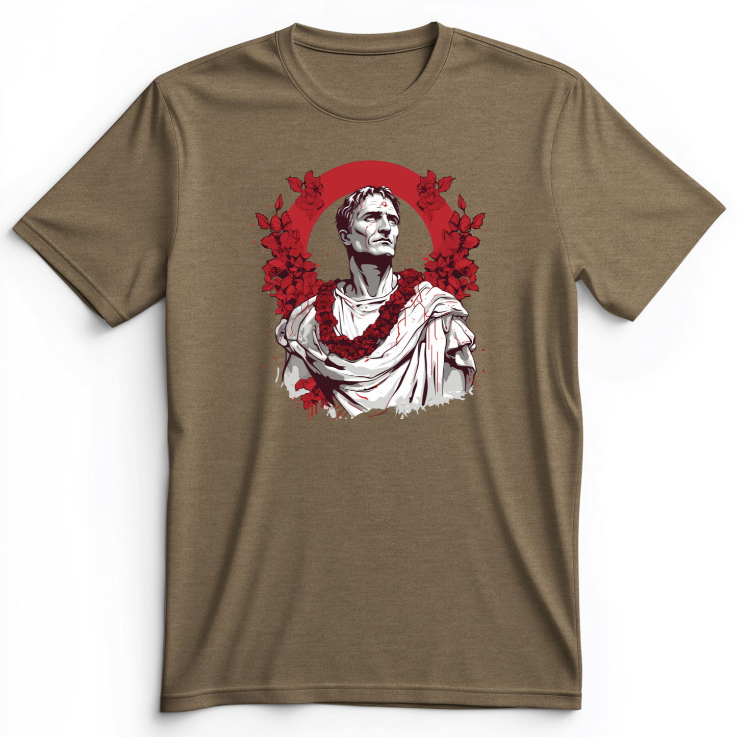 Gaius Julius Caesar Premium Tee Heather Olive / S