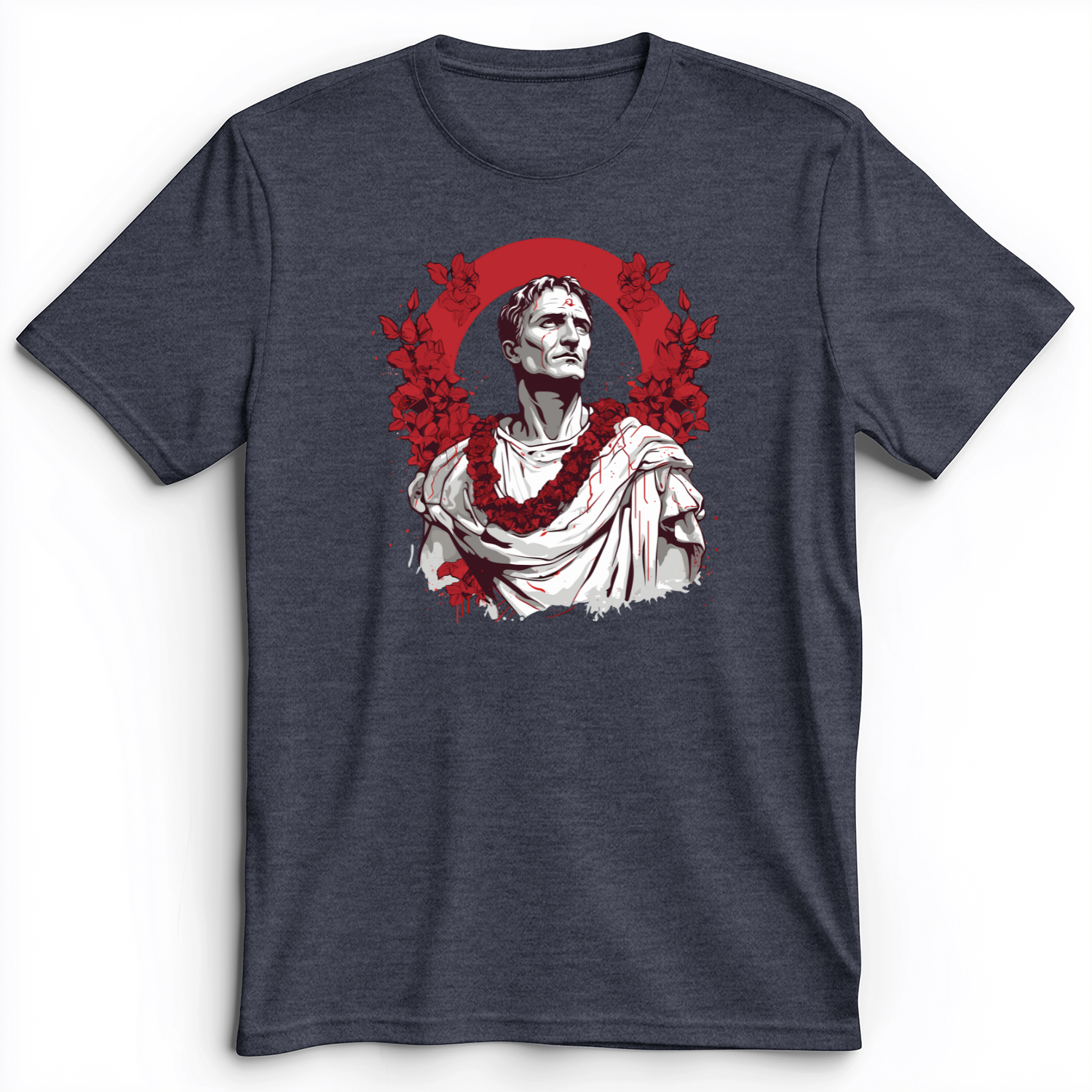 Gaius Julius Caesar Premium Tee Heather Navy / S