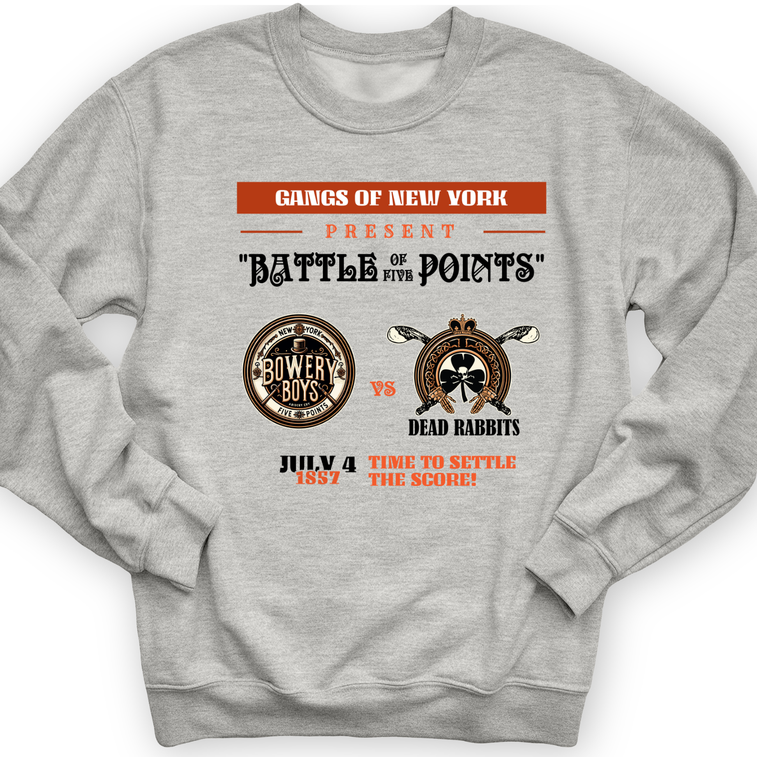 Gangs of New York Crewneck Sport Grey / S