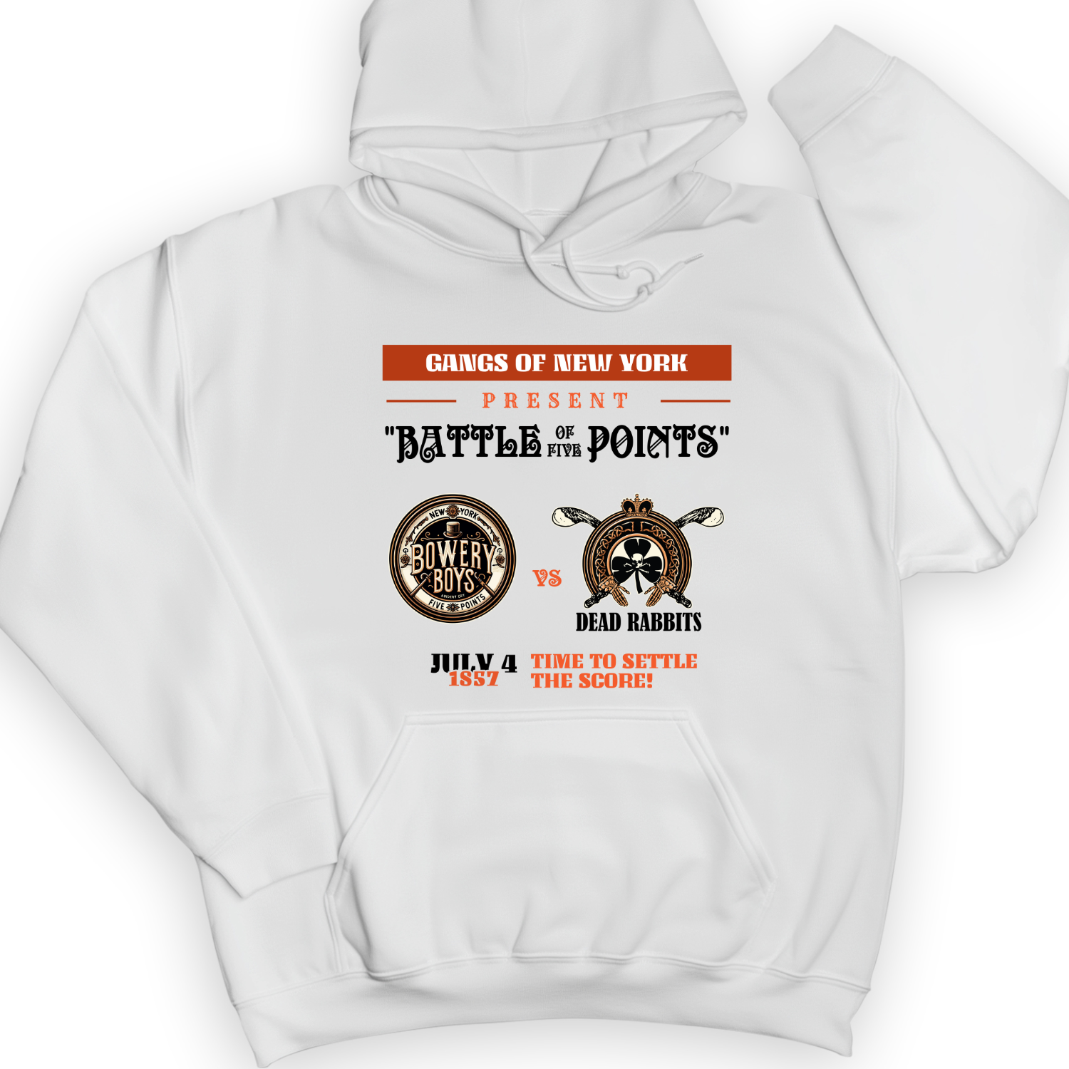 Gangs of New York Hoodie White / S