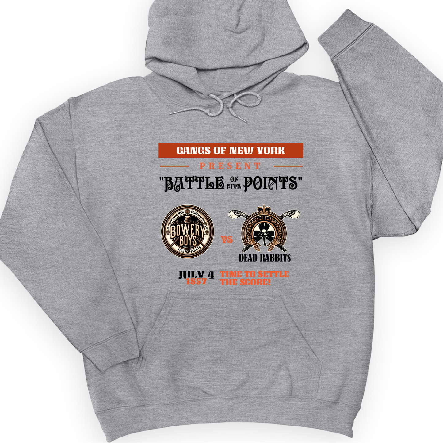 Gangs of New York Hoodie Sport Grey / S