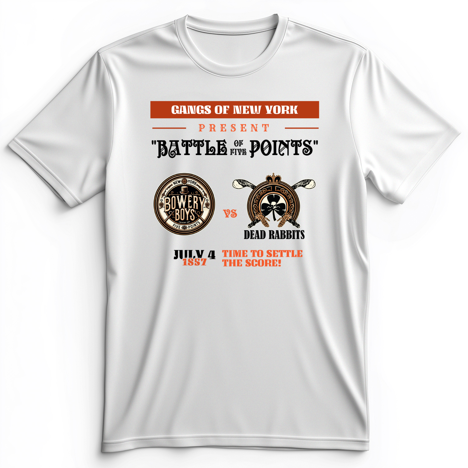 Gangs of New York Premium Tee White / S