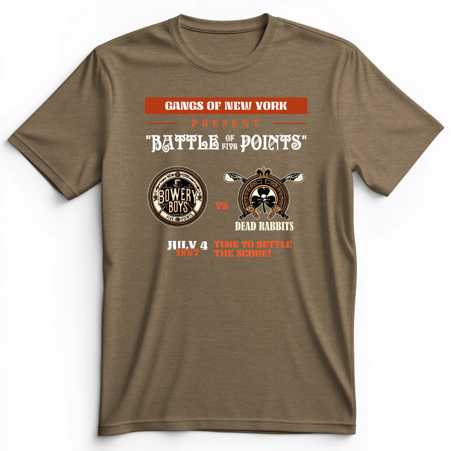 Gangs of New York Premium Tee Heather Olive / S