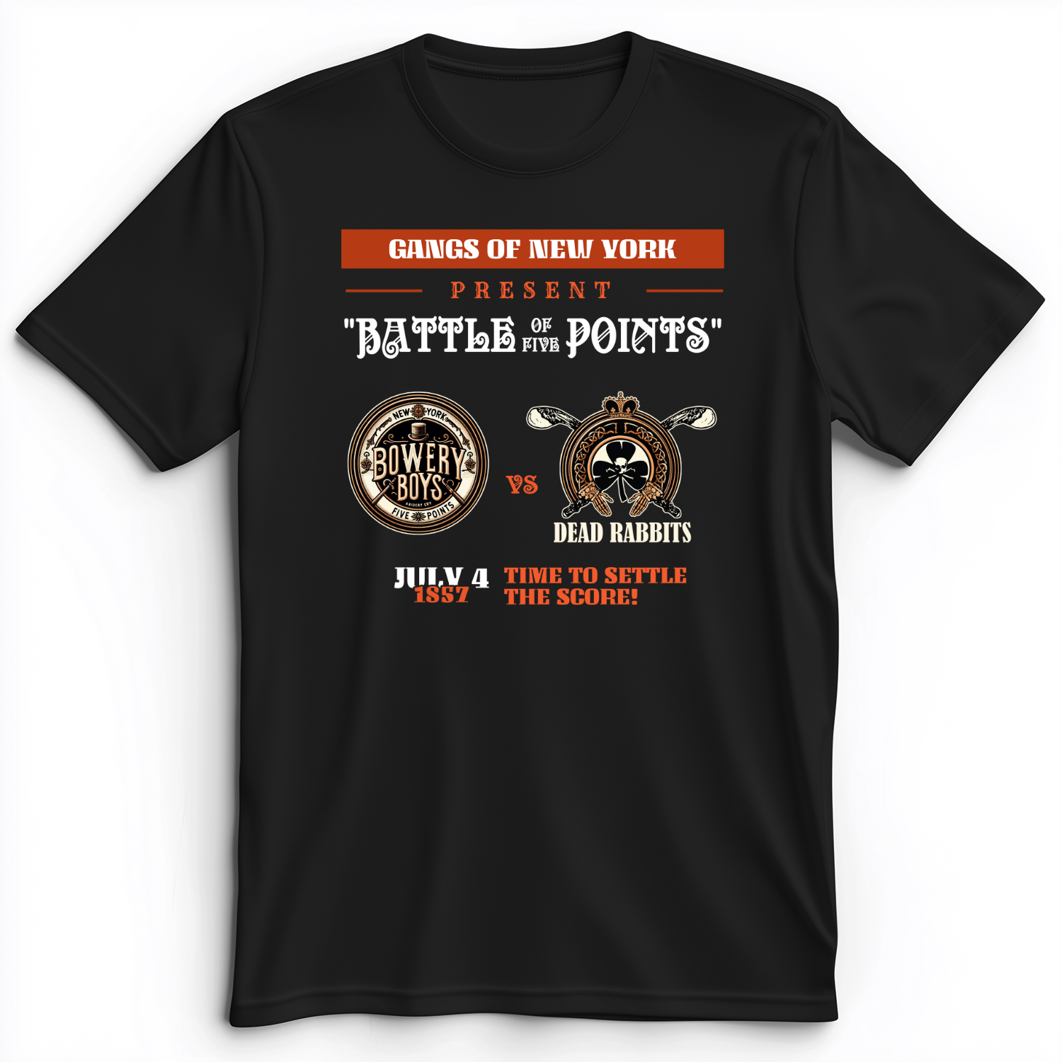 Gangs of New York Premium Tee Black / S