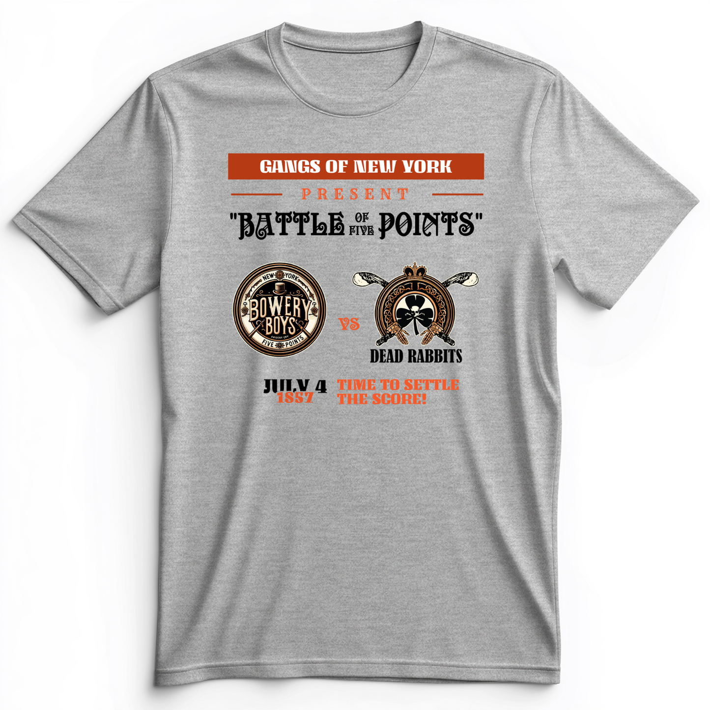 Gangs of New York Premium Tee Athletic Heather / S